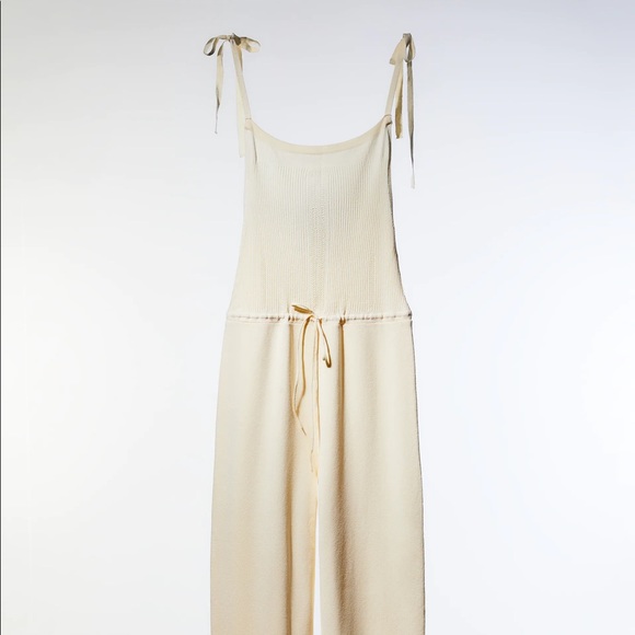New with tags Zara Cream long jumpsuit - Picture 4 of 6